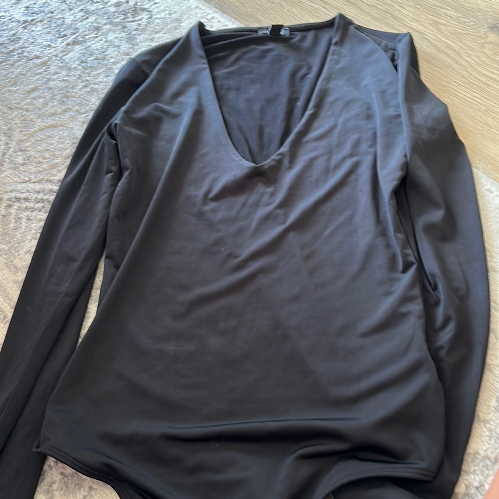 Express black v-neck bodysuit